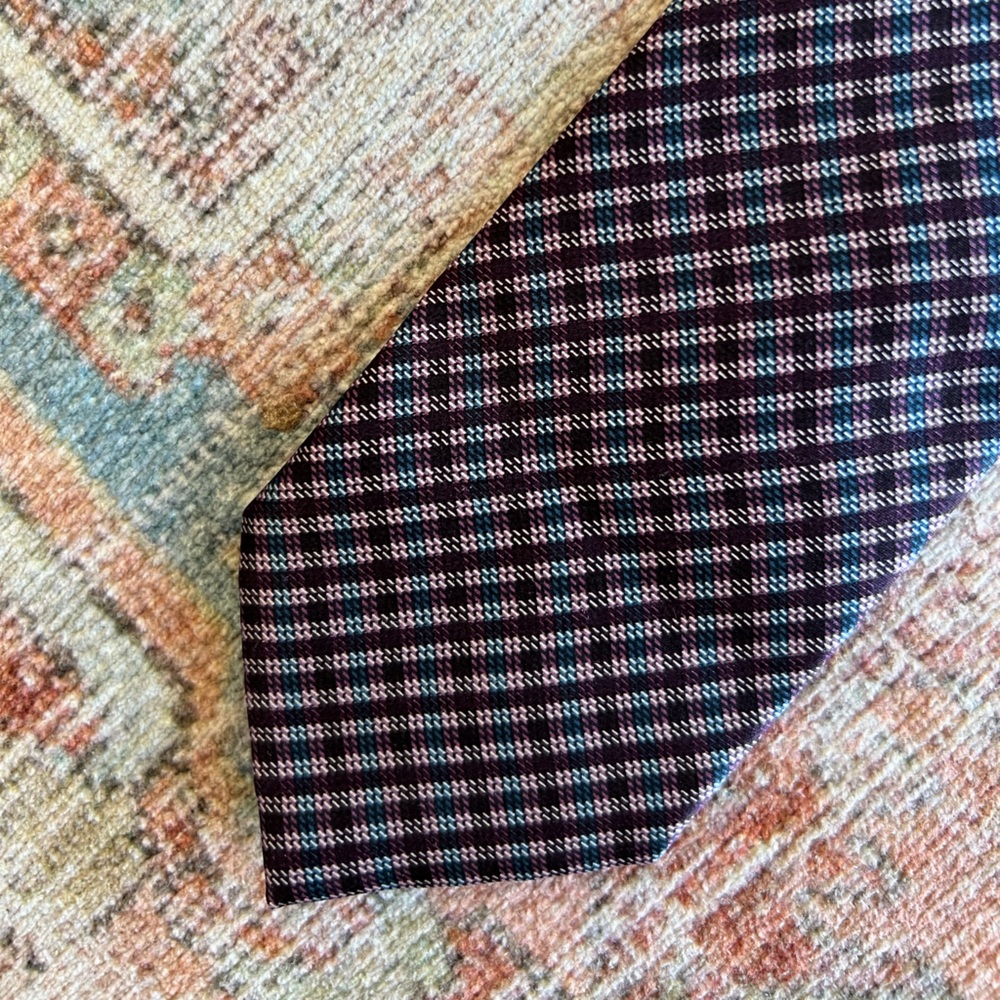 Brioni Silk Tie, Regular Width, Dark Pastel Tones